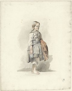Standing Girl with Jug and Cloak under the Arm