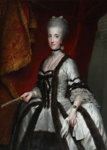 Portrait of Maria Carolina of Austria by Anton Raphael Mengs