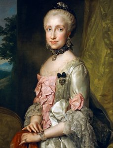 Portrait of Maria Luisa of Bourbon on the Occasion of her Engagement to be Married by Anton Raphael Mengs