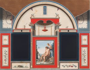 Wall Painting of a Roman House on the Grounds of Villa Negroni in Rome, Venus and the Wounded Adonis