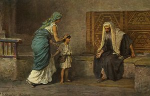Hannah Taking Samuel to Eli at the Temple