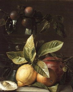 Still Life of Lemons by Anton Weiss