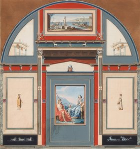 Wall Painting of a Roman House on the Grounds of Villa Negroni in Rome, Venus and Adonis
