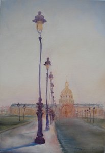 Lamp Post in Front of Dome Church by Antonia Myatt