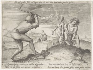 Leveling the Land by Antonie Wierix (II) (possibly)