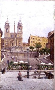 The Spanish Steps, Rome by Antonietta Brandeis