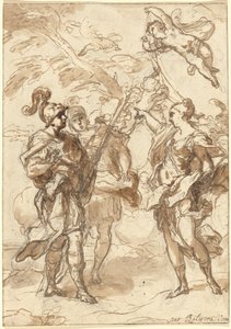 Venus as a Huntress Appearing to Aeneas and Achates by Antonio Balestra