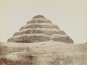 Pyramid at Saqqara, view from southeast of the Step Pyramid by Antonio Beato