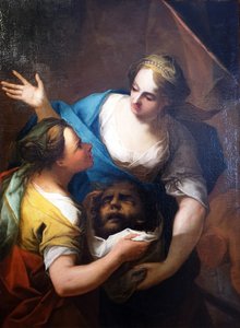 Judith Hands Her Maid the Head of Holofernes