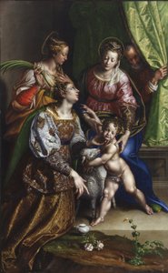 Madonna and Child with St. Joseph, St. Catherine and St. Agnes