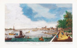 A View From Somerset Gardens to Westminster Bridge, engraved by John Miller