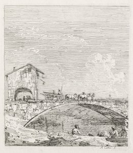 Views: A Wagon Passing over a Bridge by Antonio Canaletto