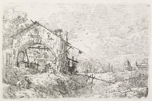 A Woman Drawing Water under an Arch, 1735-1746