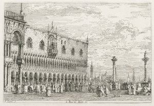 Views: The Stone of Proclamation at Venice by Giovanni Antonio Canal