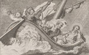 Christ on a Boat with Fishermen
