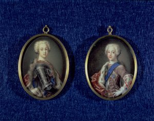 Prince Henry Benedict Stuart and Prince Charles Edward Stuart by Antonio David