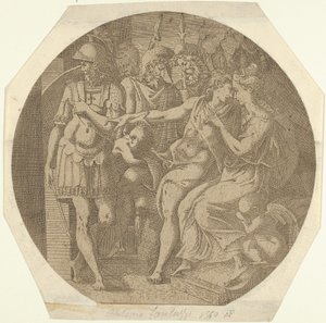 A Man Saying His Farewells to a Woman