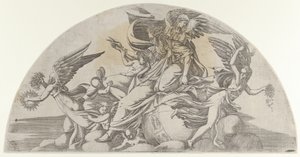 God Seated on the World, 1540-45 by Antonio Fantuzzi
