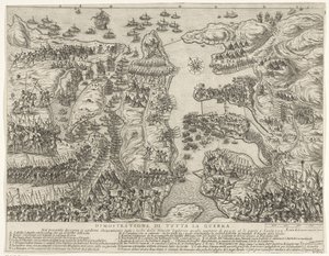 Overview of the Entire Battle of Malta by Antonio Francesco Lucini