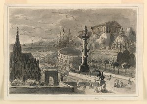 Stage Design, Agglomeration of Various Buildings