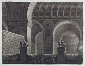 Stage Design, Interior of Oriental Building