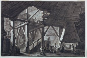 Stage Design, Ruined Farm Building Interior