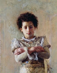Acrobat (detail), by Antonio Mancini