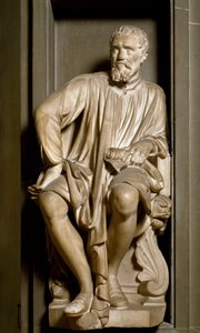 Portrait of Michelangelo Buonarroti by Antonio Novelli