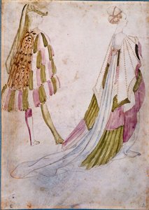 A Man and a Woman in Court Clothes