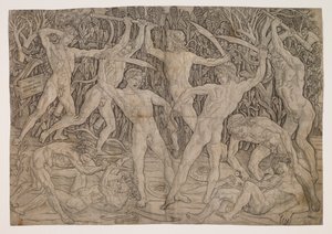 Battle of the Nudes by Antonio Pollaiuolo