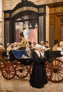 The Epoch, detail with a nun and a carriage (detail)