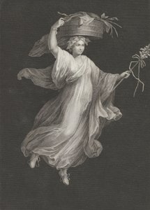 A Bacchante Carrying a Large Basket on Her Head and Holding a Staff in Her Left Hand, ca. 1795-ca. 1820