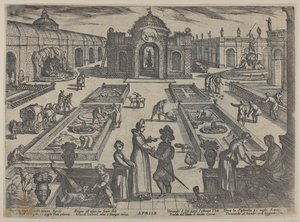 April: A Garden (The Twelve Months I) by Antonio Tempesta