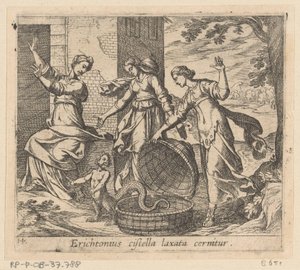 Erichthonius Released from His Basket by Antonio Tempesta
