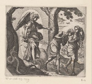 Expulsion from Paradise by Antonio Tempesta