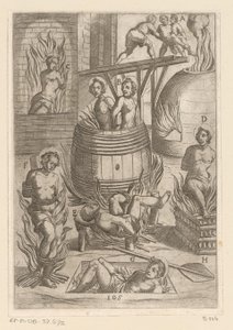 Torture with Various Methods of Burning by Antonio Tempesta