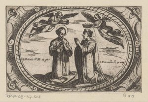 St. Felicula and St. Petronilla (Roman Martyrs) (Imagini di Molte Vergini Rom nel Martirio) by Antonio Tempesta