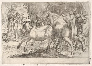 Hercules and the Oxen of Geryones by Antonio Tempesta