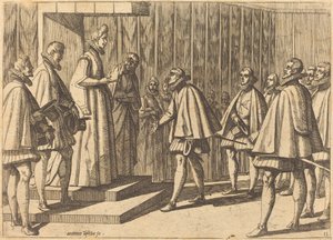 Italian Prince before Margaret of Austria