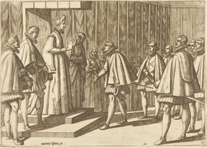 Italian Prince before Margaret of Austria by Antonio Tempesta