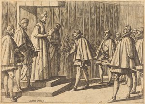 Italian Prince before Margaret of Austria by Antonio Tempesta