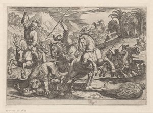 Lion Hunt (series title: Hunting Scenes, Part 7)