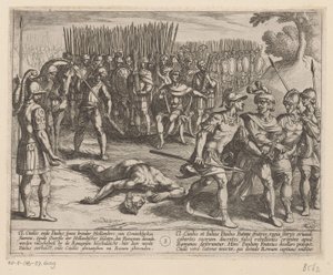 Julius Civilis is Arrested and His Brother Paulus Beheaded (The Batavian Wars Against the Romans) by Antonio Tempesta