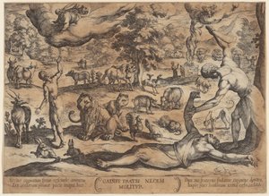 Cain Kills Abel, Plate 1 from the Series 