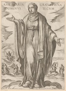 Mary (Christ, Mary, and the Apostles) by Antonio Tempesta