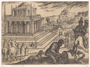 Mausoleum of Halicarnassus by Antonio Tempesta
