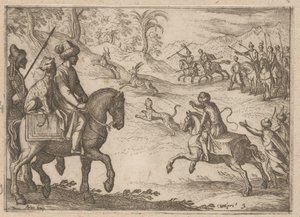 Oriental Hunters Hunting Deer