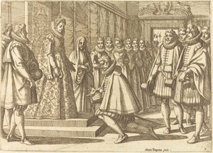 Philip of Spain Before Margaret of Austria by Antonio Tempesta