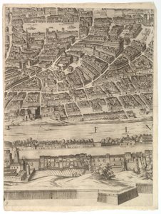 Plan of the City of Rome: sheet 9 with the Piazza Navona, the Campo di Fiore and the Sant..., 1645
