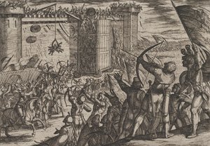 New Attack on the Old Fortress, from The War of the Romans Against the Batavians by Antonio Tempesta